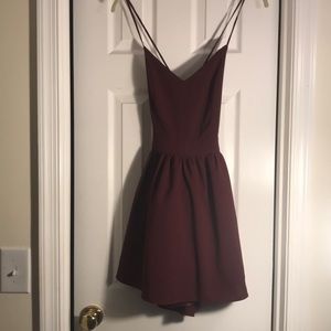 Maroon Tobi Dress